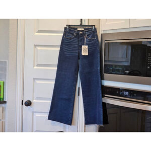 Grace & Emma Denim Wide Leg Dark Wash Jeans Size 4 NWT